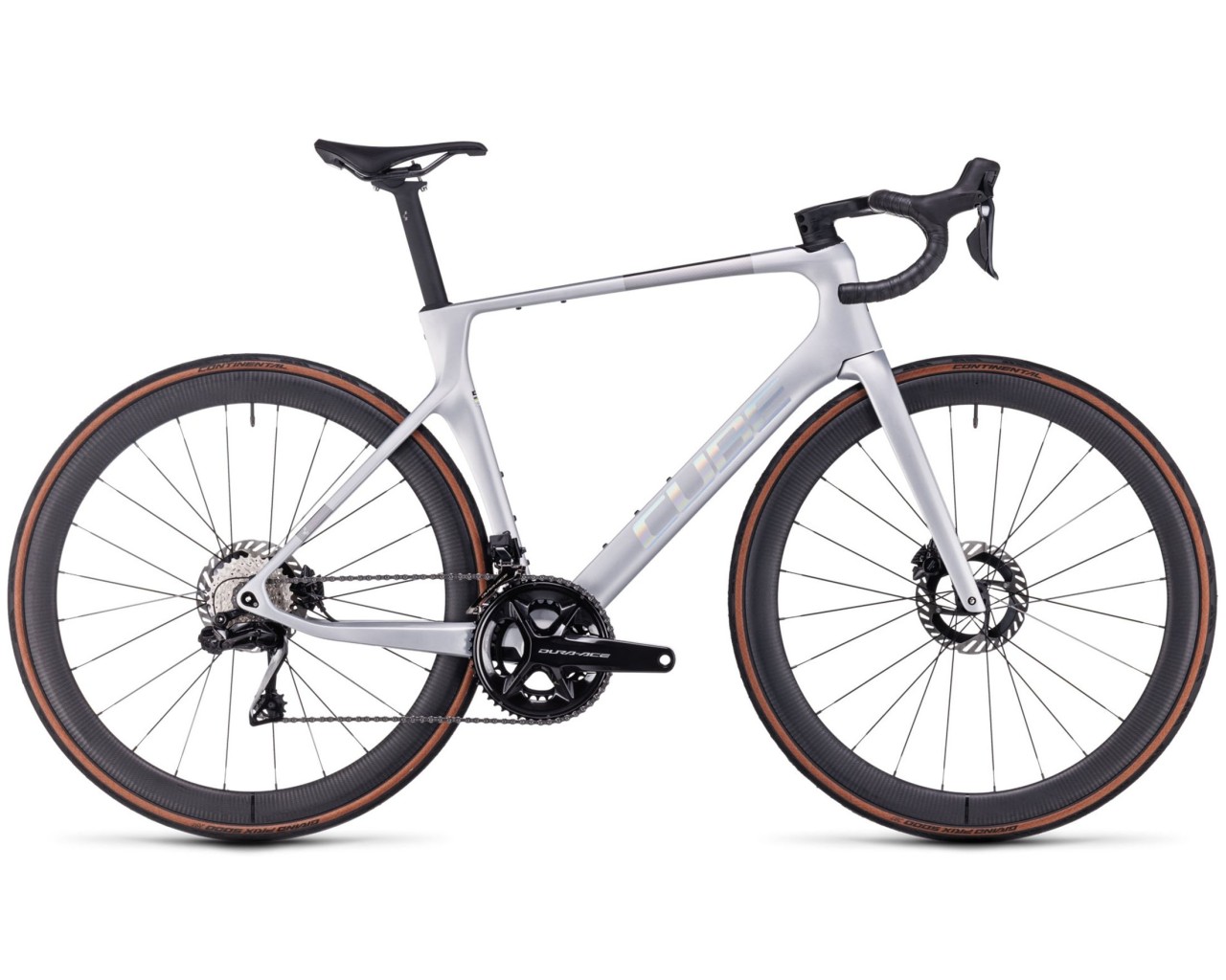 Cube Agree C 62 SLT Carbon Road Bike 2024 silver n black Road Race Road Bike Bikes CUBE Store Berlin Mitte by nanobike