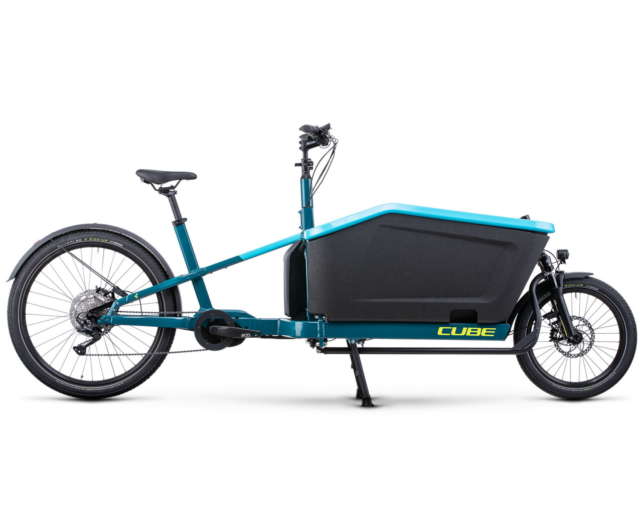 Cube Cargo Sport Dual Hybrid 1000 - Elektro Lastenrad 2025 | blue´n´lime